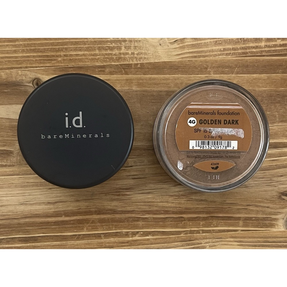 bareMinerals i.d. Mineral Foundation Golden Dark 4G SPF 15 Makeup Powder 9g/.3oz